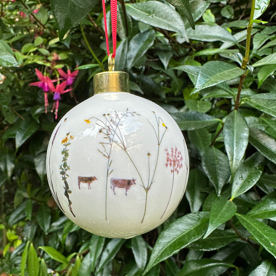 Powderhound Alpine Flower Christmas Bauble Powderhoundlondon