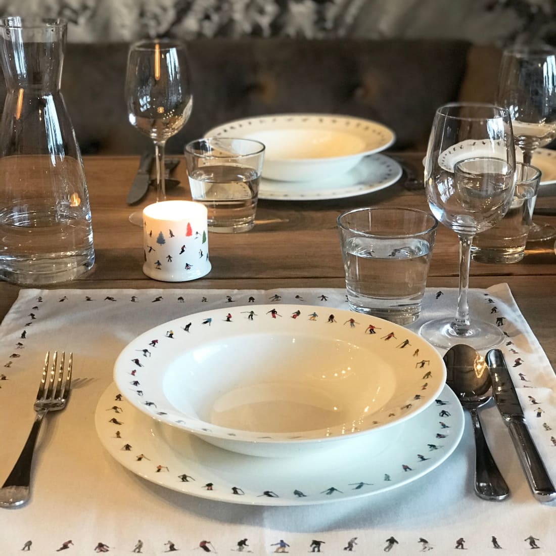 Powderhound Ski Chain Dinner Set Powderhoundlondon