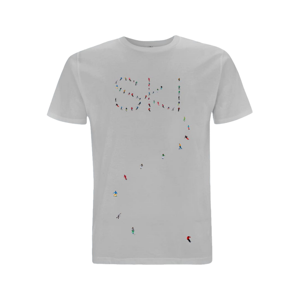 Powderhound Unisex Ski T-shirt - Grey