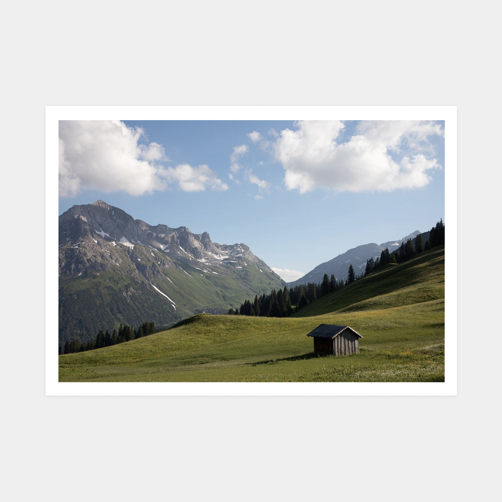 Summer Meadows Mountain Art Print