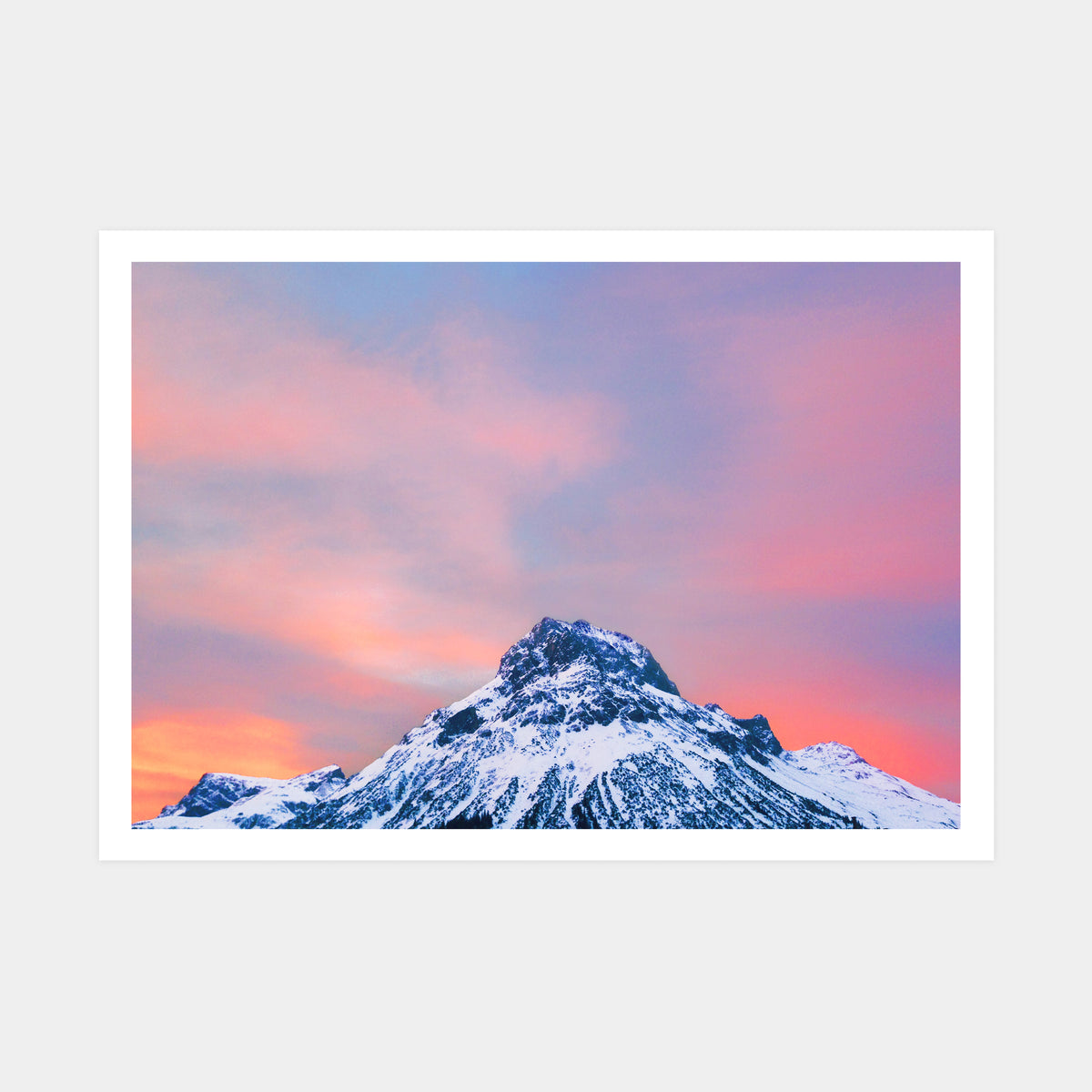 Sunrise over the Omeshorn, mountain art print by Natasha Durlacher