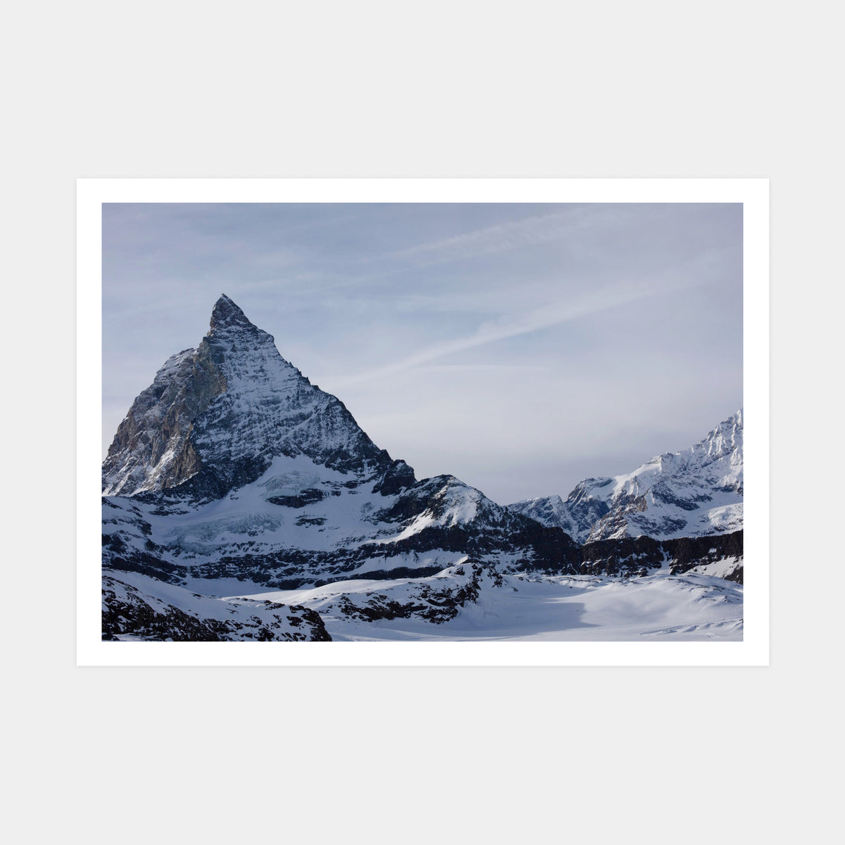 Matterhorn Dusk, Zermatt, mountain art print by Natasha Durlacher