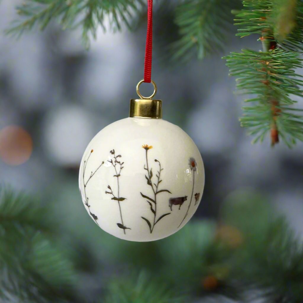 Powderhound Alpine Flower Christmas Bauble Powderhoundlondon