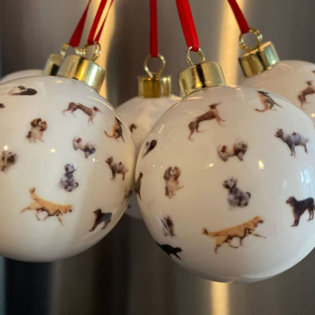 Powderhound Dog Chain Christmas Bauble Powderhoundlondon