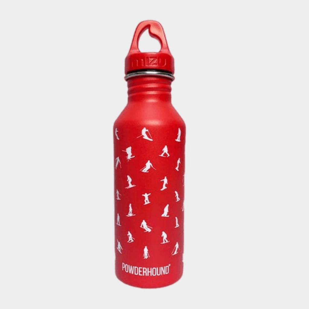 Red Skier Water Bottle Powderhoundlondon