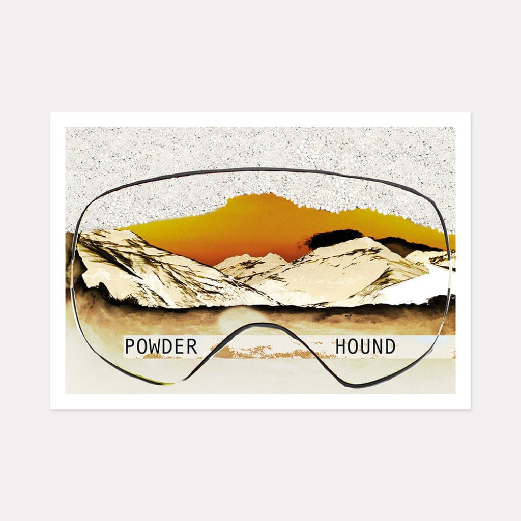Retro Goggle Art Print Powderhoundlondon