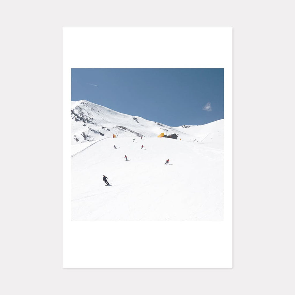 Retro Skiers Art Print