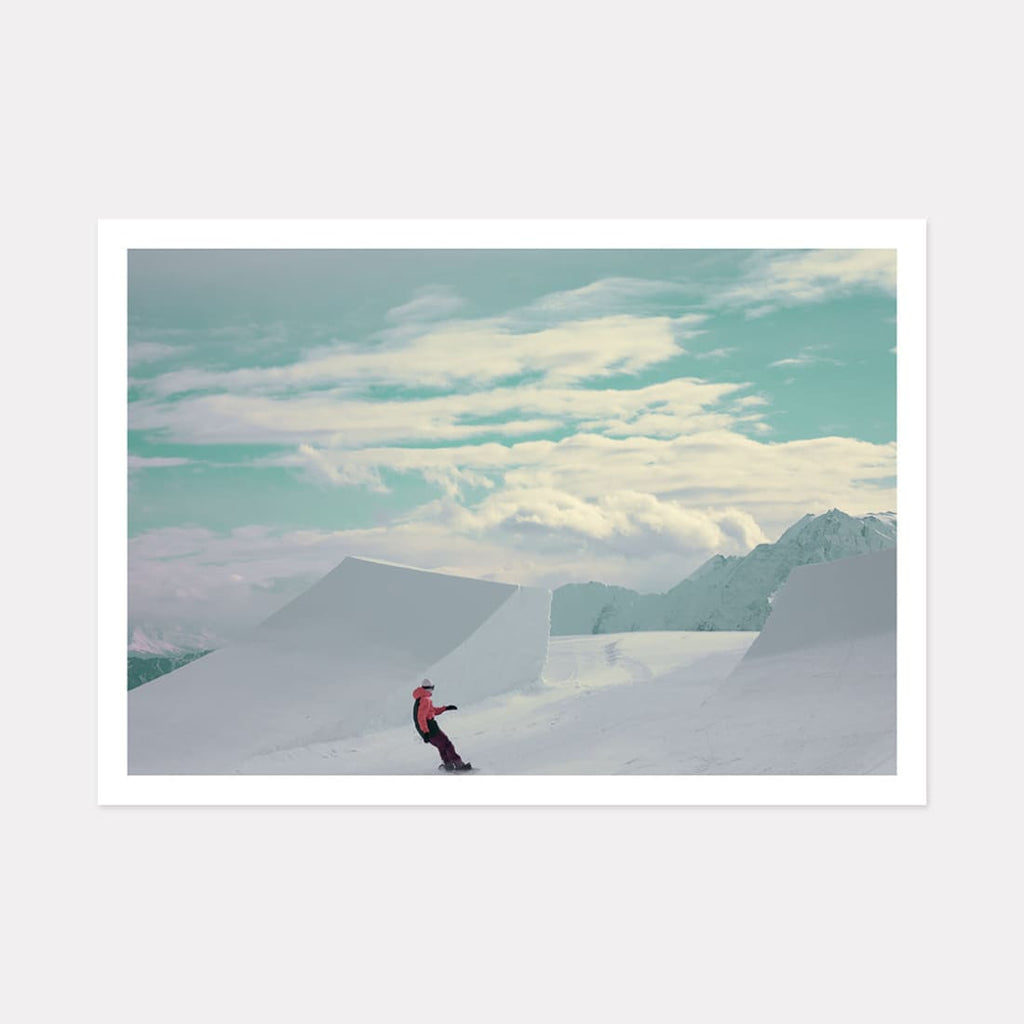 Snowboard Mountain Art Print